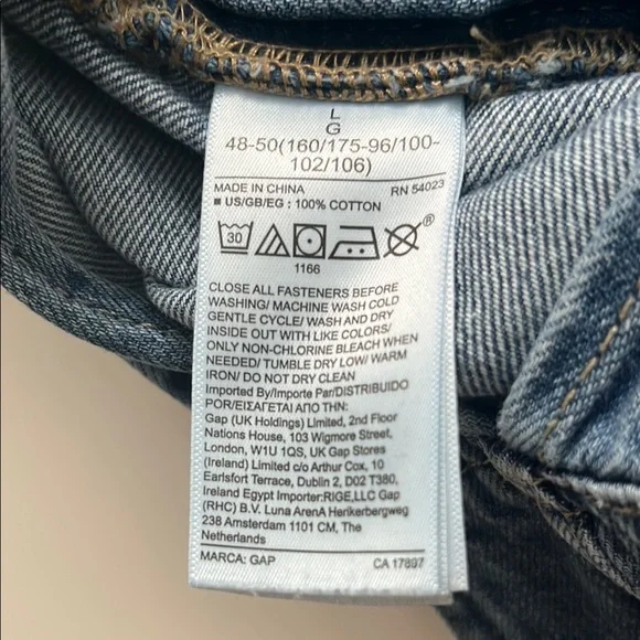 GAP Blue Denim Buttoned Overalls - Picture 9 of 9